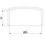 Tekening 40209 omsteekdop PP