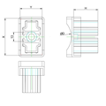 Tekening 40351 vakwerkprop met diameter